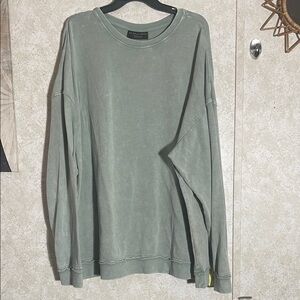 No Boundaries Women's Sage Long Sleeve Tee